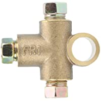 Tee de freno de coche- tubo de 3-16 pulg. 10mm Tee de freno en forma de T de 3 vías con 3 tuercas macho Short Union M10